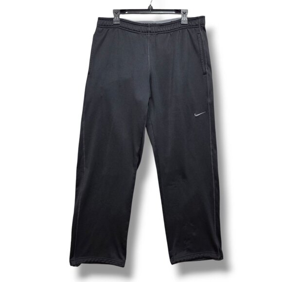 Nike Therma‎ Fit KO Fleece Sweatpants Mens Medium Black Knockout Pant - Picture 1 of 12
